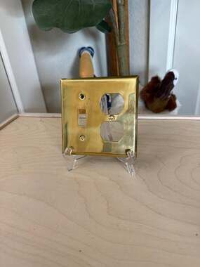 Vintage Brass Light Switch Plate Cover